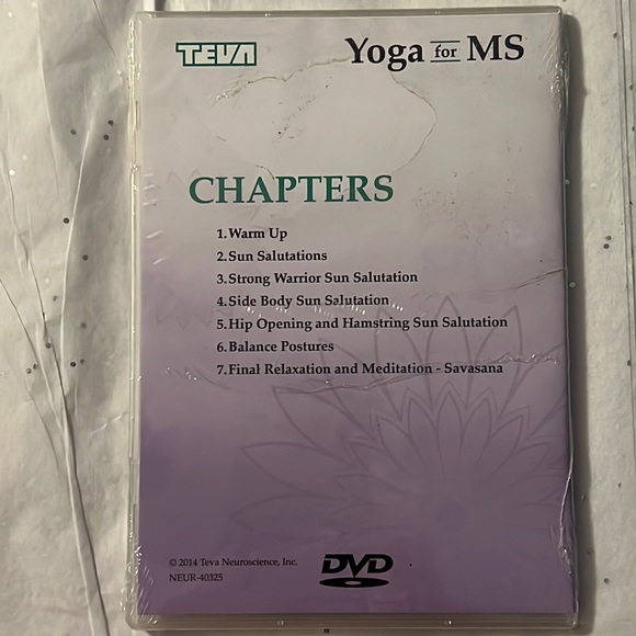YOGA FOR MS DVD * Self-Care * Brand New - in original wrap * Teva Neuroscience * - Picture 2 of 6